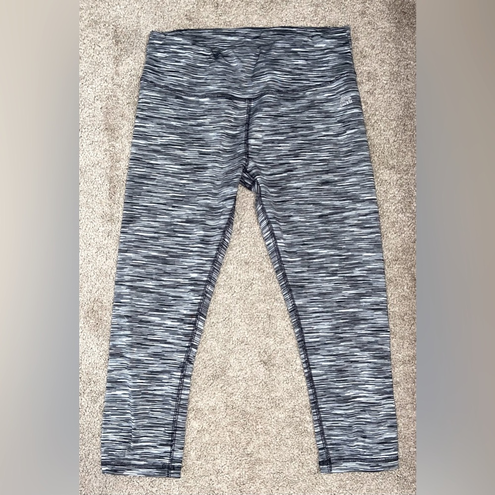 Grey Athletic Cropped Leggings
